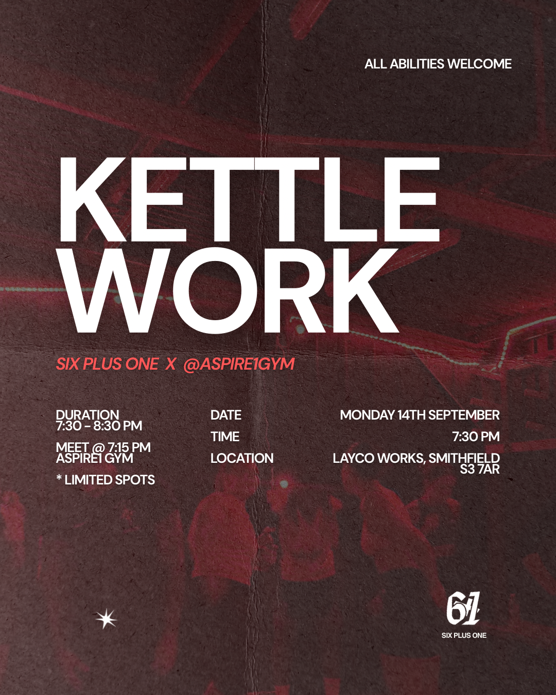 Kettle Work poster for Monday 14 September 2026